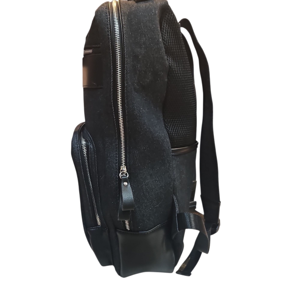 Lucky Brand Denim Sports Stylish Black Backpack Unisex Authentic - Picture 8 of 14
